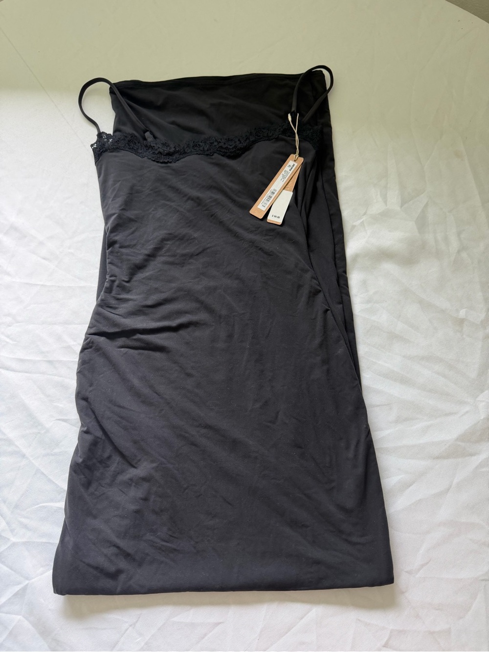 SKIMS Fits Everybody Lace Long Slip Dress